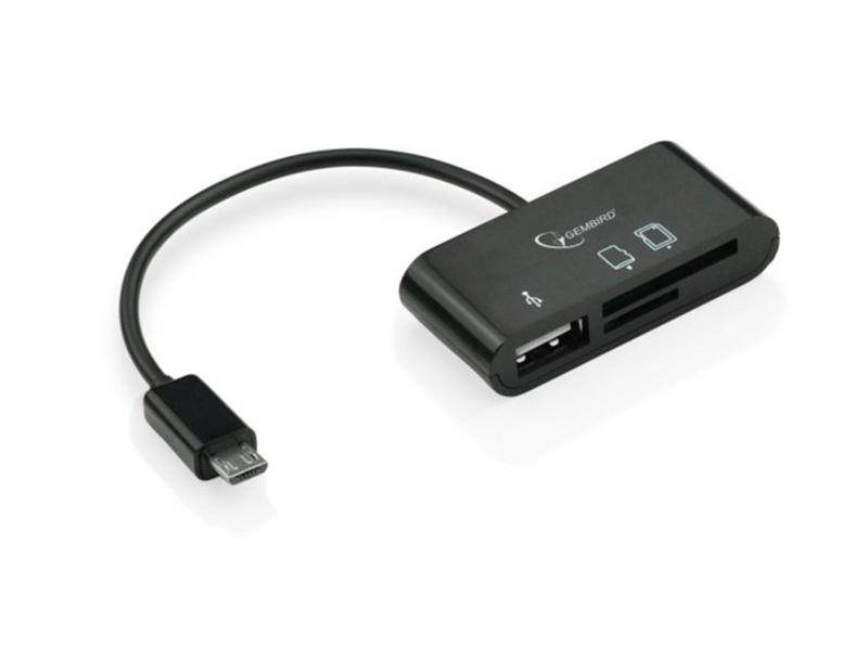 Картрідер Gembird UHB-OTG-01 Black microUSB 