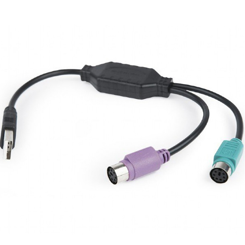 Контролер Cablexpert (UAPS12-BK), USB 1.1/2 x PS/2, 0.3 м, чорний